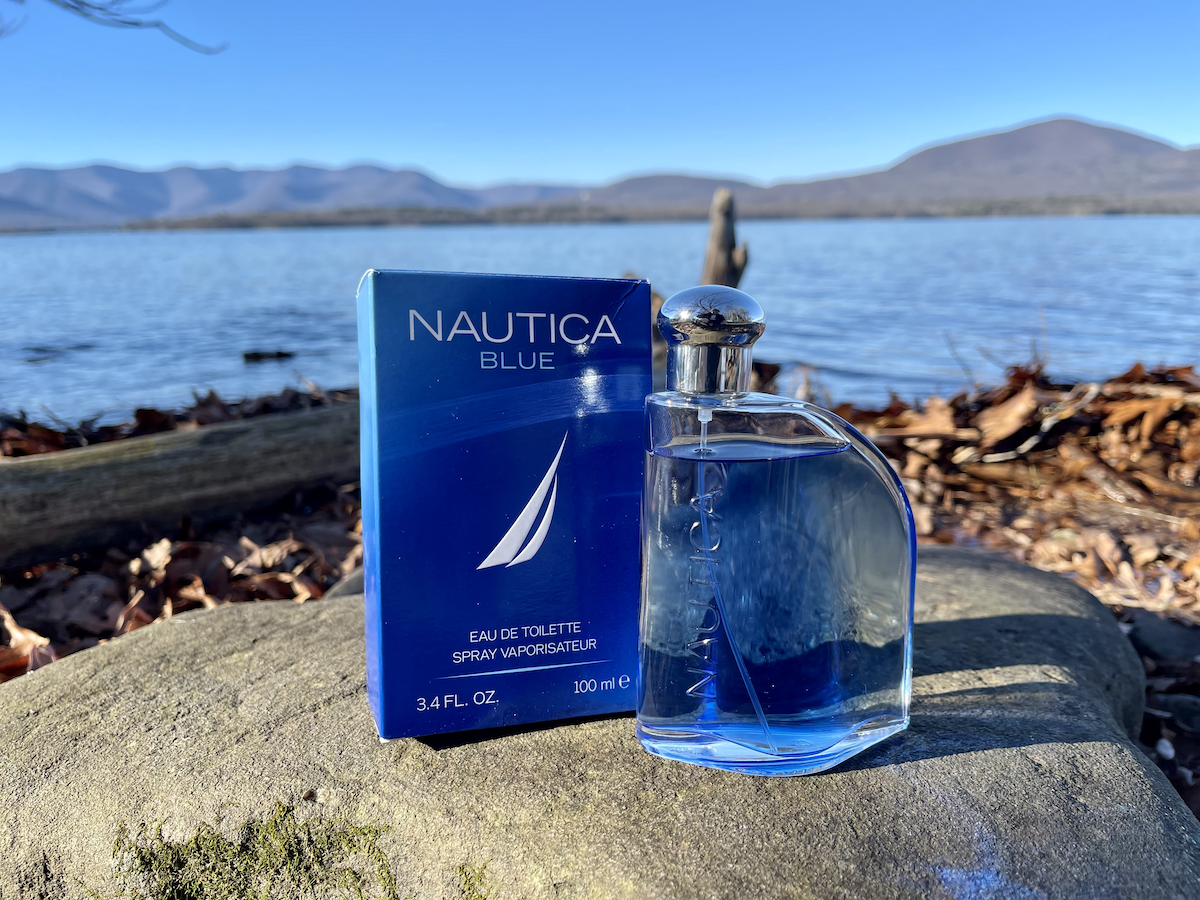 Nautica Blue Review: True Blue Bargain or Basic Everyday Scent? nautica blue cologne bottle and box